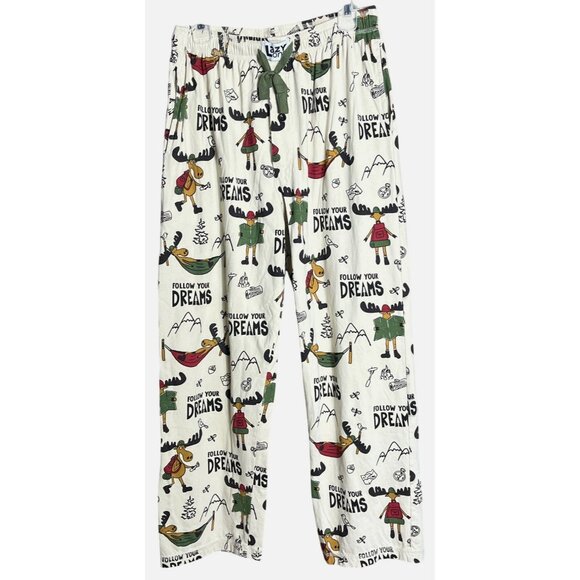 Lazy One Lounge Pants Pajamas Cotton Jersey Unisex Casual Sleepwear Mens M - Picture 1 of 8
